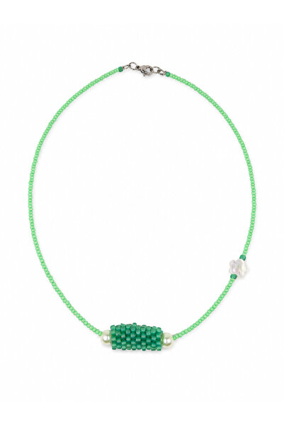 Amma Design Colier damă handmade din mărgele mici, model delicat și modern