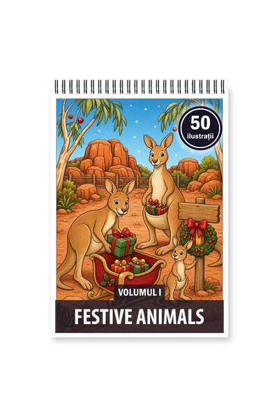 Legendary Gifts Coloring book, 50 illustrations Festive Animals - Volume I, F...