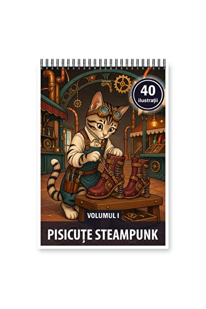 Legendary Gifts Βιβλίο ζωγραφικής, 40 εικονογραφήσεις Γατάκια Στιμπακ - Τόμος...