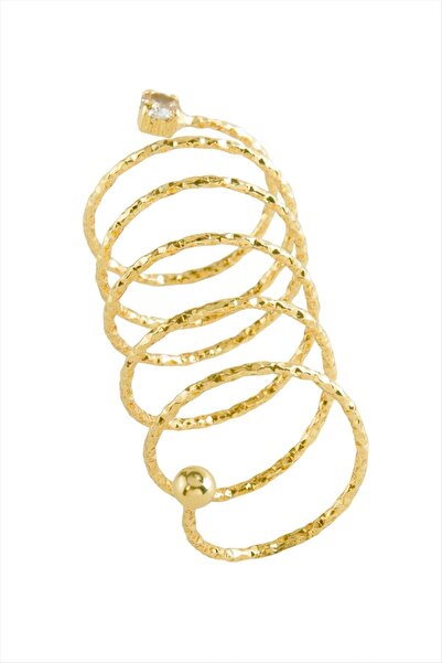 Generic Brand Bijou Rings - Gold-colored - Agate