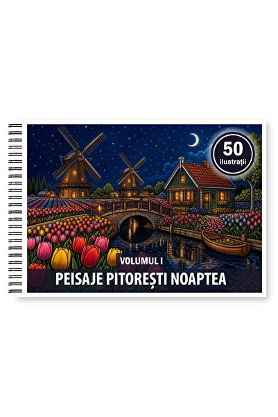 Legendary Gifts Coloring book, 50 illustrations Picturesque Landscapes at Nig...