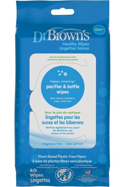 Dr.Bei Dr Browns Dr Browns Pacifier & Bottle Wipes, 40-Pack, Piece of 1