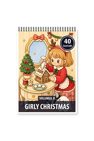 Legendary Gifts Coloring book, 40 Girly Christmas illustrations - Volume II, ...