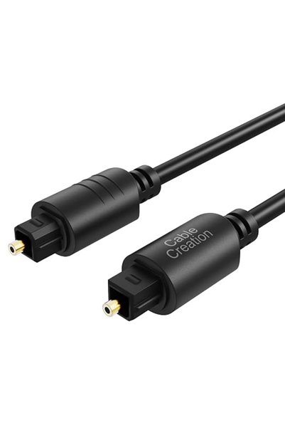 GENERAL كابل صوت بصري رقمي من CableCreation بطول 12 قدم، كابل بصري من نوع Tos...