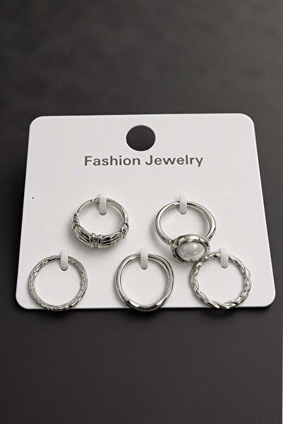 Generic Brand Bijou Rings - Gold-colored - Agate