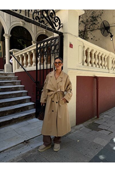 Ekim Store Trench Coats - Beige - Double-breasted