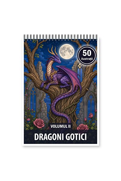 Legendary Gifts Coloring book, 50 illustrations Gothic Dragons - Volume II, F...