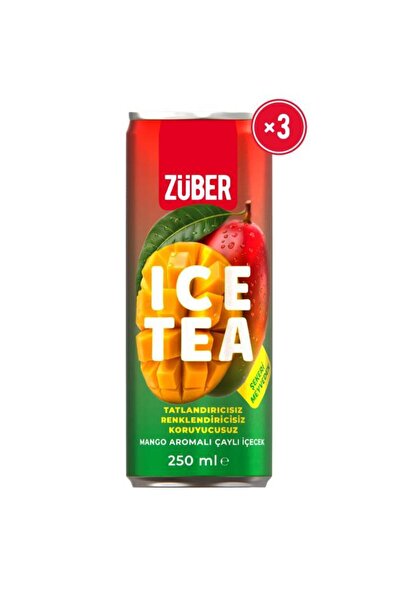 Züber Ice Tea Mango Soğuk Çay 250ml x 3 Adet