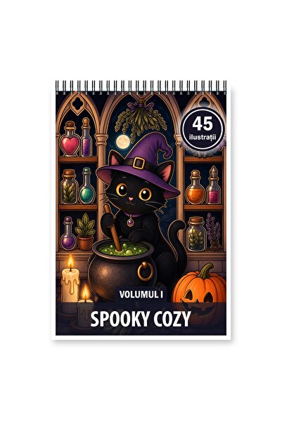 Legendary Gifts Книжка за оцветяване, 45 зловещи уютни илюстрации - Том I, Фо...