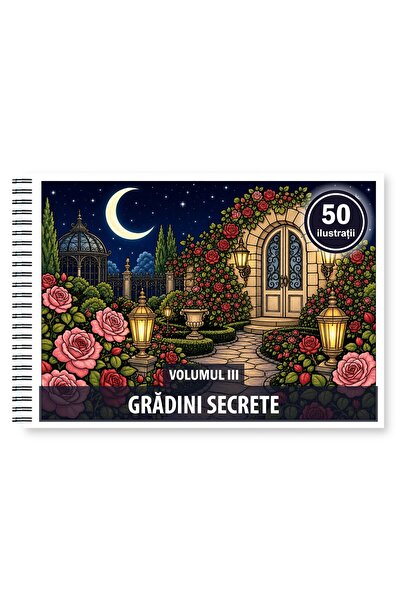 Legendary Gifts Carte de colorat, 50 de ilustrații Gradini Secrete - Volumul ...