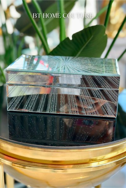 OBJE Decorative Box Silver Color