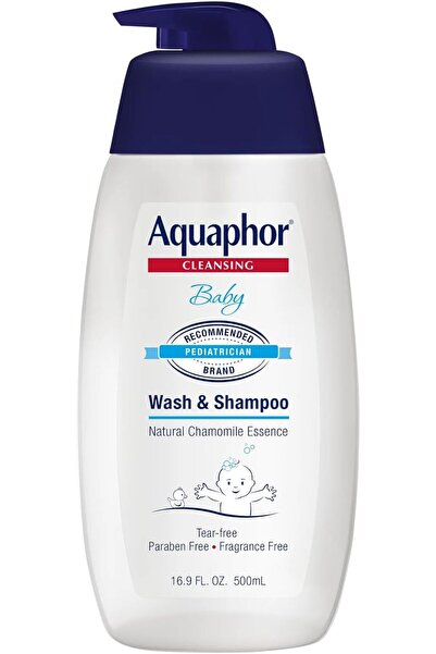Aquaphor Aquafor Baby Wash & Shampoo, Gentle Tear-Free 2-in-1 Solution for Se...