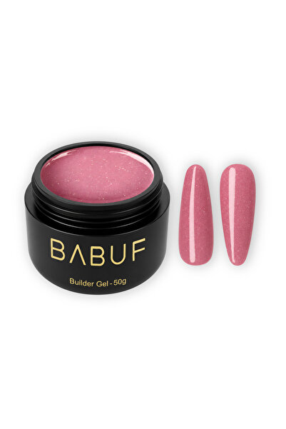 BABUF Gel de construcție reflectiv autonivelant Rose Sparkle, roz, 50g