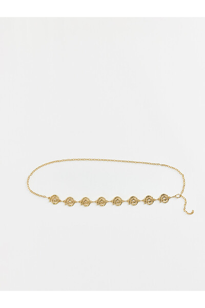 LC Waikiki Lcw Accessories Women's Metal Accessory Detailed Chain Belt