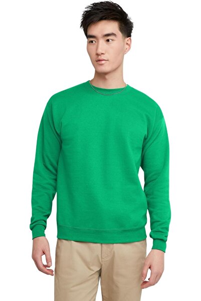 HANES سويت شيرت ايكوسمارت قبة دائرية بدون طوق للرجال من هانس، متوفر بمقاس كبي...