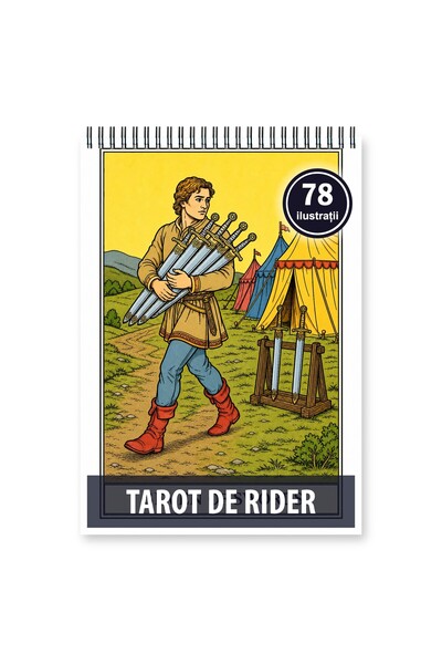 Legendary Gifts Coloring book, 78 illustrations Tarot de Rider, Format: A5