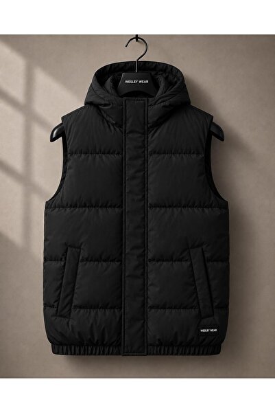 wesley wear YENİ SEZON YÜKSEK KALİTE KAPÜŞONLU ŞİŞME YELEK