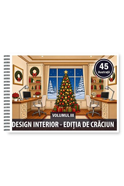 Legendary Gifts Coloring book, 45 illustrations Interior Design - Christmas E...