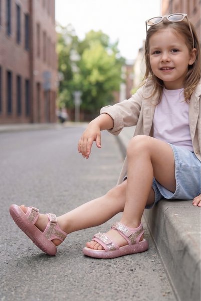 Moda Lime Unisex Children's Sandals Closed-Front Sandals Colorful Girls' Sandals Orthopedic Sandals New Season Sandals
