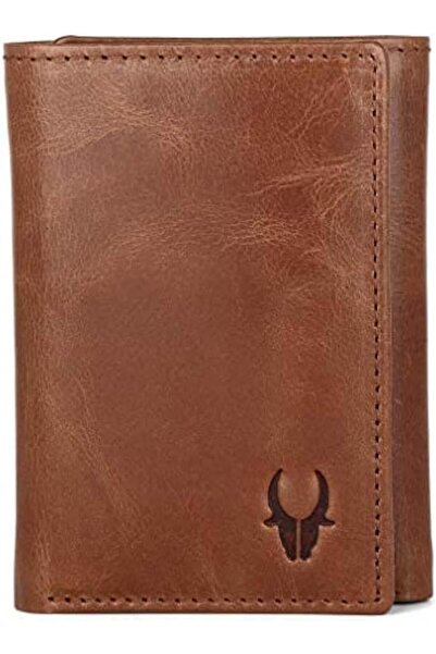Wildhorn Men's Leather Wallet (2009), Blue, Three-Fold Wallet from Wildehorn