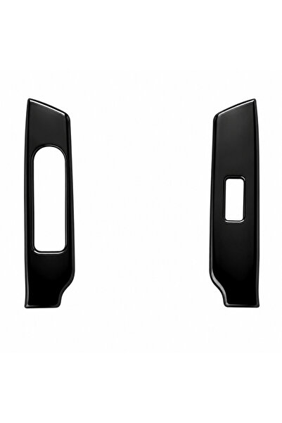 FD Damla Etiket Honda Jazz 2005 Door Glass Opening Areas Piano Black Glossy B...