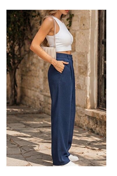 Butik Karaca Trousers - Dark blue - Basic