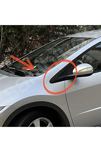 3DBASKI01 Honda Civic VIII 2007-2011 Hatchback Uyumlu 3D Baskı Dış Ayna altı ...