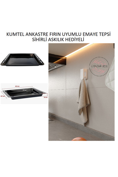 EBOM KUMTEL ANKASTRE FIRIN UYUMLU EMAYE TEPSİ (SİHİRLİ ASKILIK HEDİYELİ)