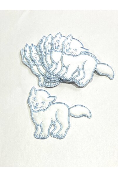 karantuhafiye Embroidered Cat Model Applique / Fabric Embroidery Arma - 8X11 ...
