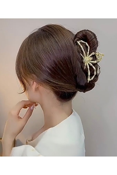 MA REINE Hair Clips - Gold-colored - Figure