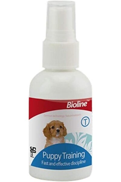 Bioline بخاخ تدريب الجراء من بايولاين، 50 مل، بخاخ تدريب الجراء على المرحاض -...