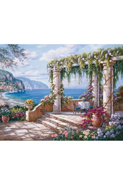 Little artist Pictură pe numere – Terasă cu vedere la mare: Vis mediteranean ...
