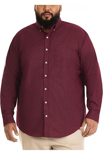 VAN HEUSEN قميص بأكمام طويلة مصنوع من قماش البوبلين ومضاد للتجاعيد