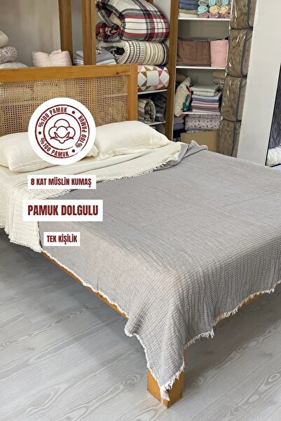 sutra Single Comforters - Gray - 100% cotton