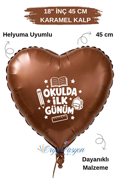 Organizasyon Pazarı Balloon - Brown - Printed Balloon