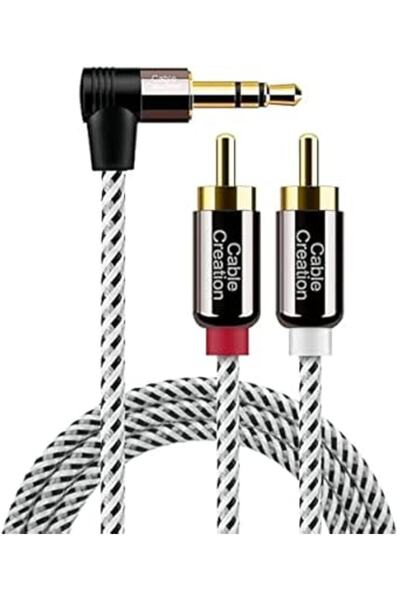 GENERAL Cable Creation 1.6ft Type Aox-Rca Cable Compatible with Speaker