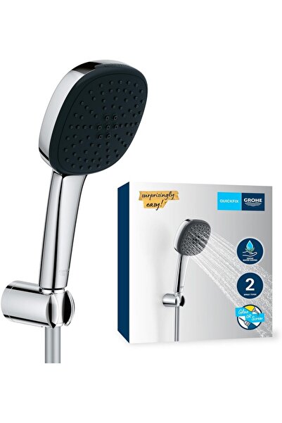 Grohe Vitalio Comfort 110 El Duşu Seti, 110mm Kare 2 Akışlı El Duşu, Duş Başl...