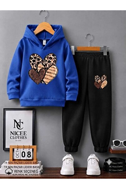 Leto Lykia Sweatsuit Sets - Blue - Plain