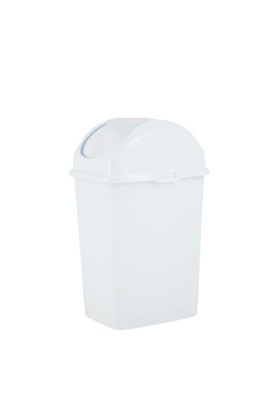 Superio 2,6 litre küçük Slim Trash can (Beyaz)