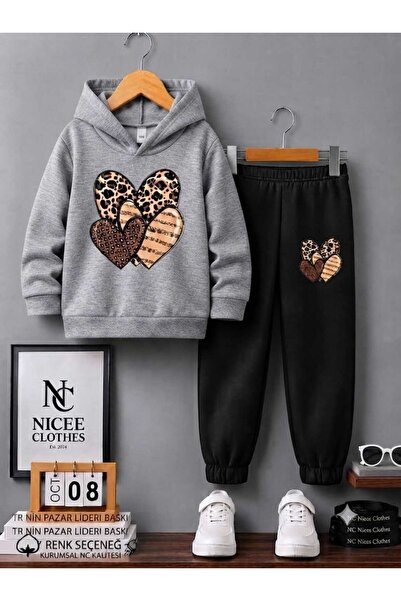 Leto Lykia Sweatsuit Sets - Gray - Plain