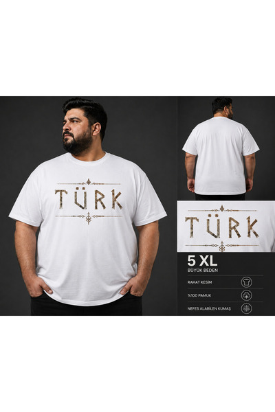 VODEXA Plus Size T-Shirts - White - Oversize