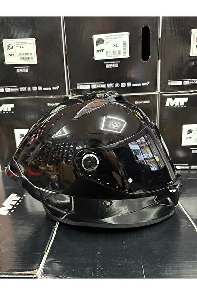 MT Helmets thunder 4R parlak siyah (şeffaf vizörlü biçimde) gönderilecektir