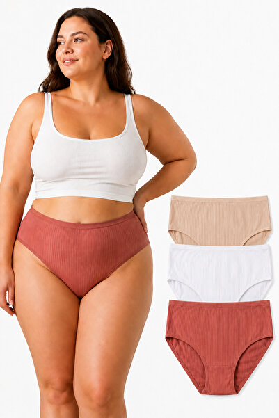 İpeksi Collection Plus Size Underwear - Pink - Plain
