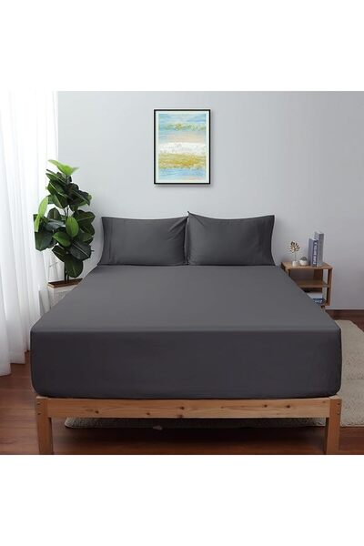 Shunjie.Home Shunjie Home 100% Egyptian Cotton 600 Thread Count Bed Sheet 28c...