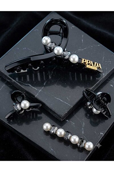 MA REINE Hair Clips - Black - Figure