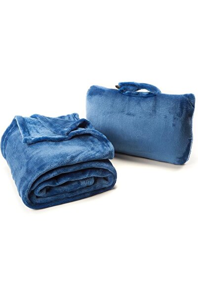 Cabeau Ka Biao Fold & Go Travel Blanket and Throw with a Compact Bag - Portab...