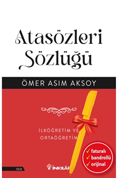 İnkılap Kitabevi Alfa Kalem+Atasözleri Sözlüğü İlköğretim ve Ortaöğretim(Ömer...