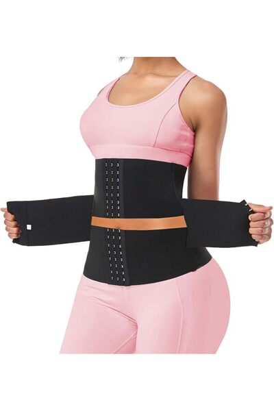 QEESMEI Sports Waist Trainer for Women with Hook-And-Eye Closure for a Hourgl...