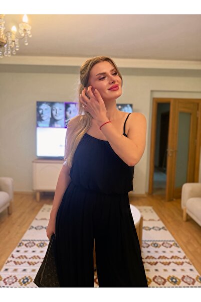 Store Siyah Balon Bluz Palazzo Pantolon Takım