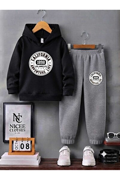 Leto Lykia Sweatsuit Sets - Black - Plain